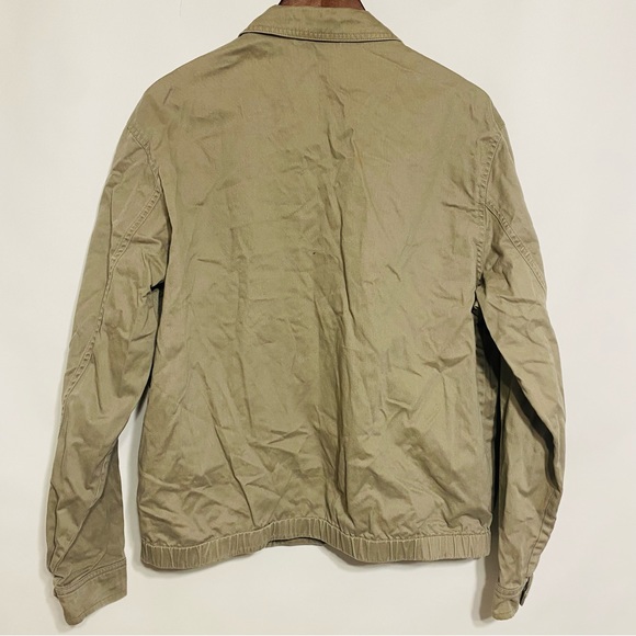 Polo By Ralph Lauren Mens Khaki Full Zip Light Weight Jacket Size Large - Picture 4 of 8